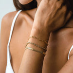 Kit Zattora Trinity Gold 18K – 3 Pulseiras Premium Femininas