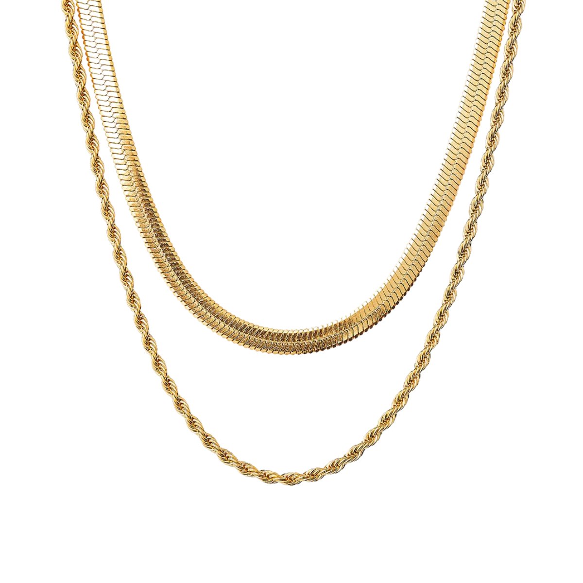 Colar Zattora Riviera Gold 18K – Mix Premium em Camadas
