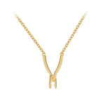 Colar Maya Design Geométrico Orgânico Banhado em Ouro 18K