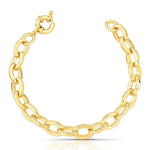 Pulseira Elos Lisos Feminina banhada em ouro 18k
